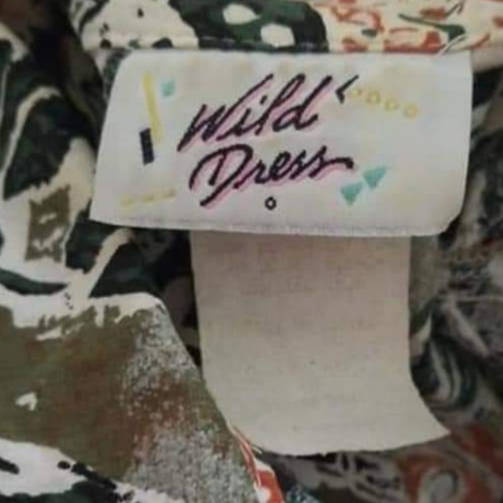 Vintage 100% Cotton Wild Dress with Fun Patterns - Picture 8 of 8